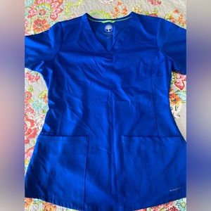 Healing Hands Royal Blue Scrub Top. Like new condition. Size Small